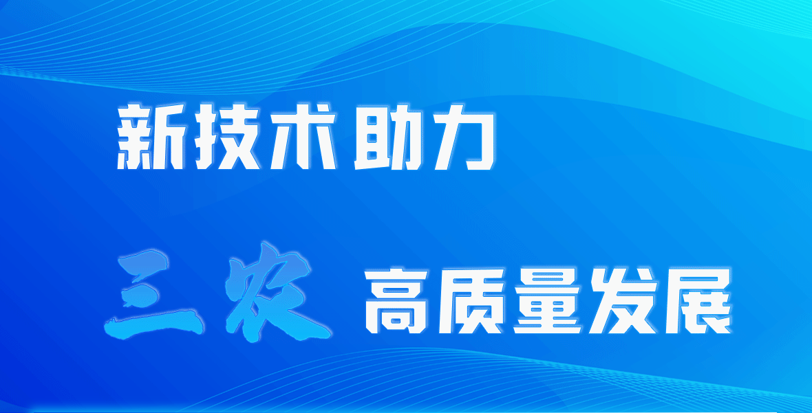 新技术助力三农高质量发展